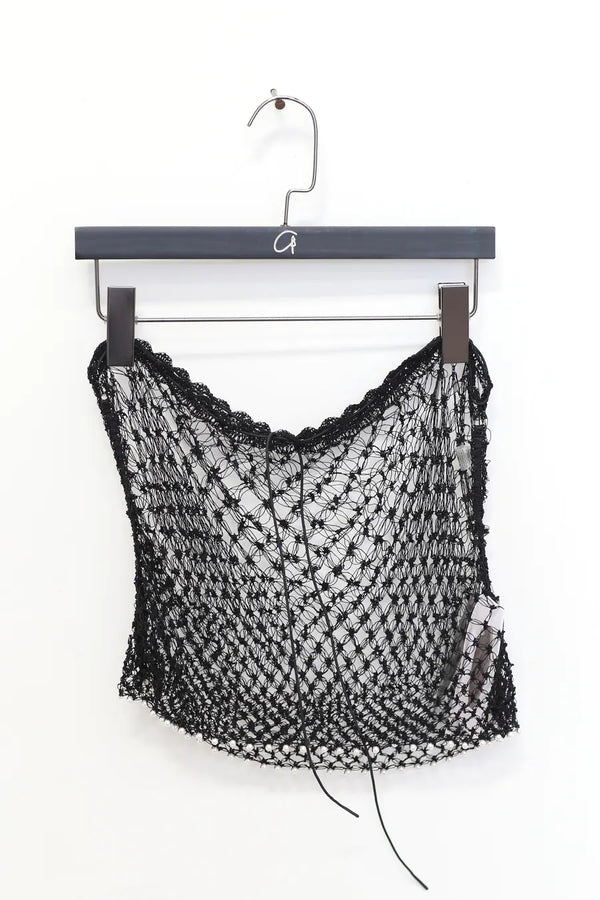 RUI handhook mesh skirt RSS24CR03 Onyx black